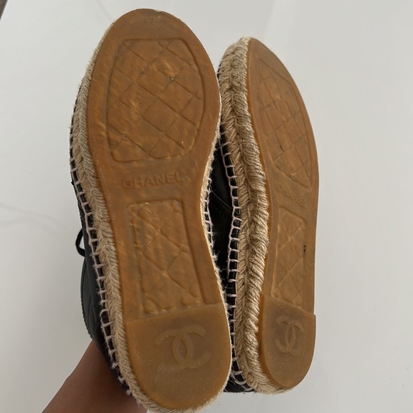 💯 authentic Chanel espadrille high tops - Picture 4 of 5